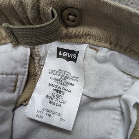 Levi's 511 Knit Trouser Boy's Size 12 Years Tan Cotton - Picture 5 of 5